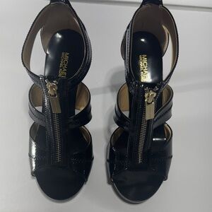 Michael Kors Black Patent Leather Heels